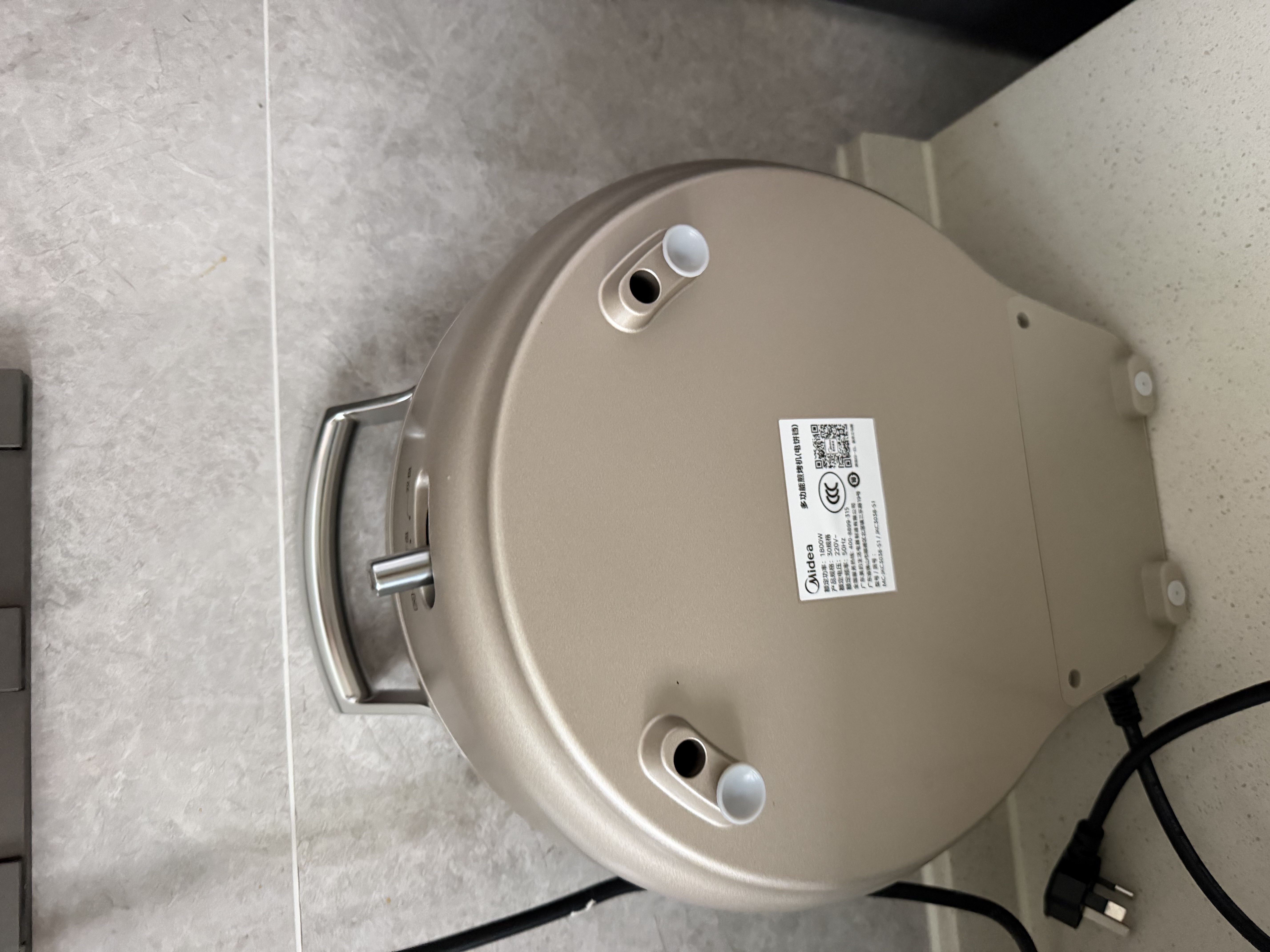 美的（Midea）电饼铛 小钢炮0涂层316L不锈钢电饼档 家庭用40mm超深双面加热 煎饼锅烤肉锅烙饼锅早餐机电煎锅s1 实拍图
