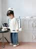 班喜迪女童毛衣秋装2026新款女宝宝秋季针织开衫儿童衣服春秋季外套童装 米色 90 晒单实拍图