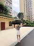 QCSK德国全自动雨伞加大加厚加固晴雨两用男女通用折叠 【玄墨黑】抗风黑胶防晒 UPF50+ 【144根合金玻纤骨|双人加大加固|晴雨两用】 实拍图