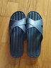 绚初拖鞋男夏季居家浴室防滑简约室内软底情侣家用洗澡凉拖女 浪漫拖 藏青 44-45 (适合43-44码穿) 实拍图