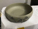 芊堂苑水仙花盆陶瓷家用大号室内无孔铜钱草一叶莲碗睡莲多肉紫砂鱼缸盆 水培粗陶（山水） 23-25cm 实拍图