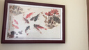 古客新中式电表箱装饰画餐厅挂画液压上翻配电箱画客厅遮挡画弱电箱 九鱼图 60*40cm典雅红褐色框【可遮盖50*30电箱】 实拍图