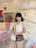 viney【陈妍希同款】包包女包牛皮斜挎包剑桥包轻奢生日礼物品牌送女友 实拍图