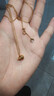 周六福18K黄金项链女肖邦链彩金项链素链生日礼物 黄18K约1.6g-47cm 实拍图