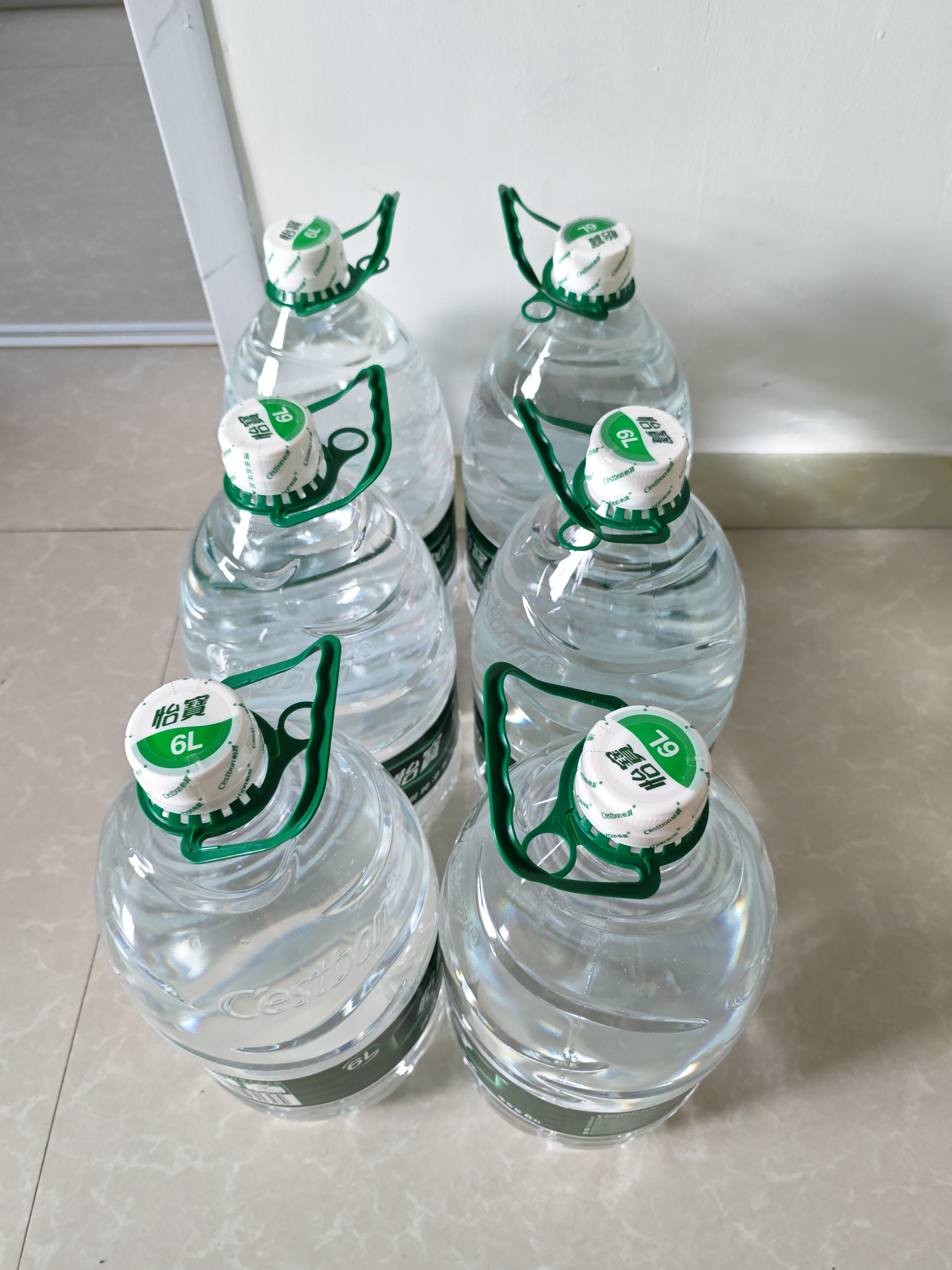 怡宝 饮用水 纯净水6L*3桶装水 整箱装 实拍图