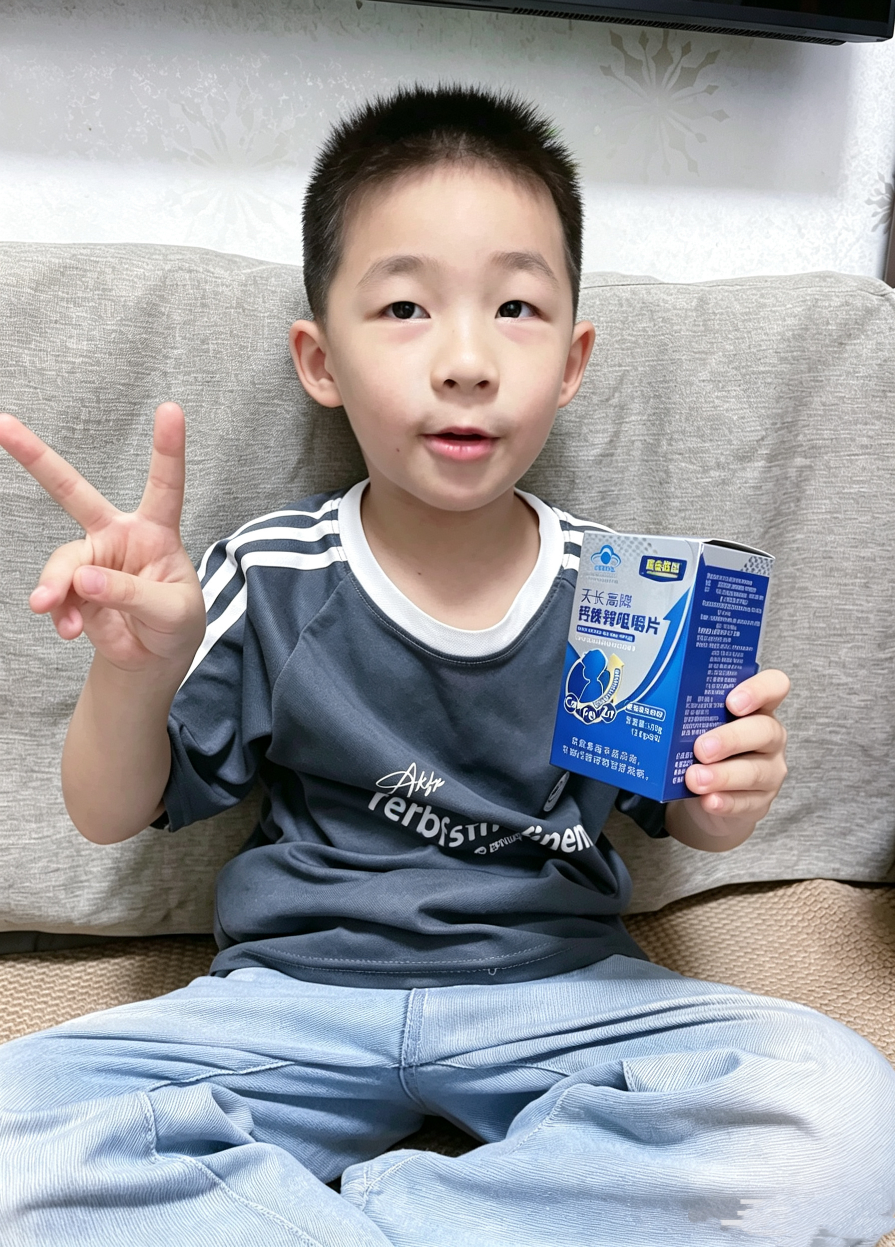 黄金搭档天长高牌钙铁锌咀嚼片 青少年儿童钙片 补钙铁锌 助力成长 3瓶装 实拍图