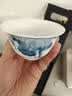 苏氏陶瓷三才盖碗手绘青花陶瓷薄胎功夫泡茶碗带两个茶杯礼盒装 实拍图