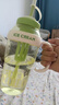【京东物流】水杯冰霸吸管杯高颜值学生茶水分离大容量杯子 肚肚杯1个-浅绿色 实拍图