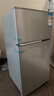 新飞冰箱小型租房用 一级能效冷 藏冷冻两用1-2人家用小冰箱 出租房双门电冰箱办公室两门 26年升级 76A一级能效【保鲜盒款】银 实拍图