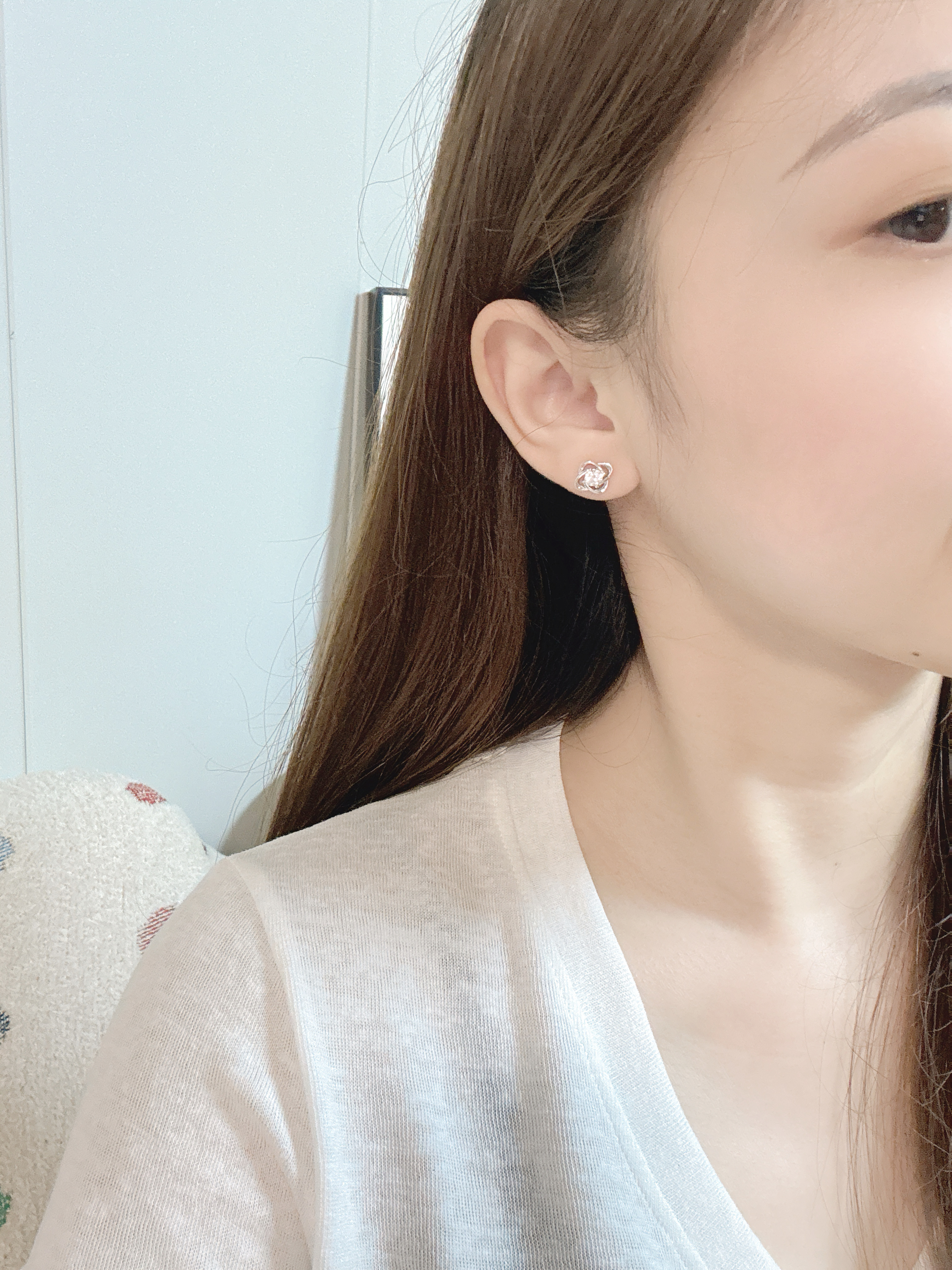 唯一（Winy）施华洛世奇锆999纯银耳钉女2026新款首饰生日礼物送女友老婆耳饰 实拍图