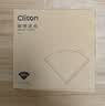 CLITON咖啡滤纸 原木便携滴漏式手冲咖啡粉过滤网 V型滤杯用滤纸100张 实拍图