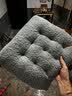 坐垫椅子垫屁垫加厚办公室久坐座垫学生椅子垫 40*40cm典雅灰 灰色加厚坐垫 实拍图