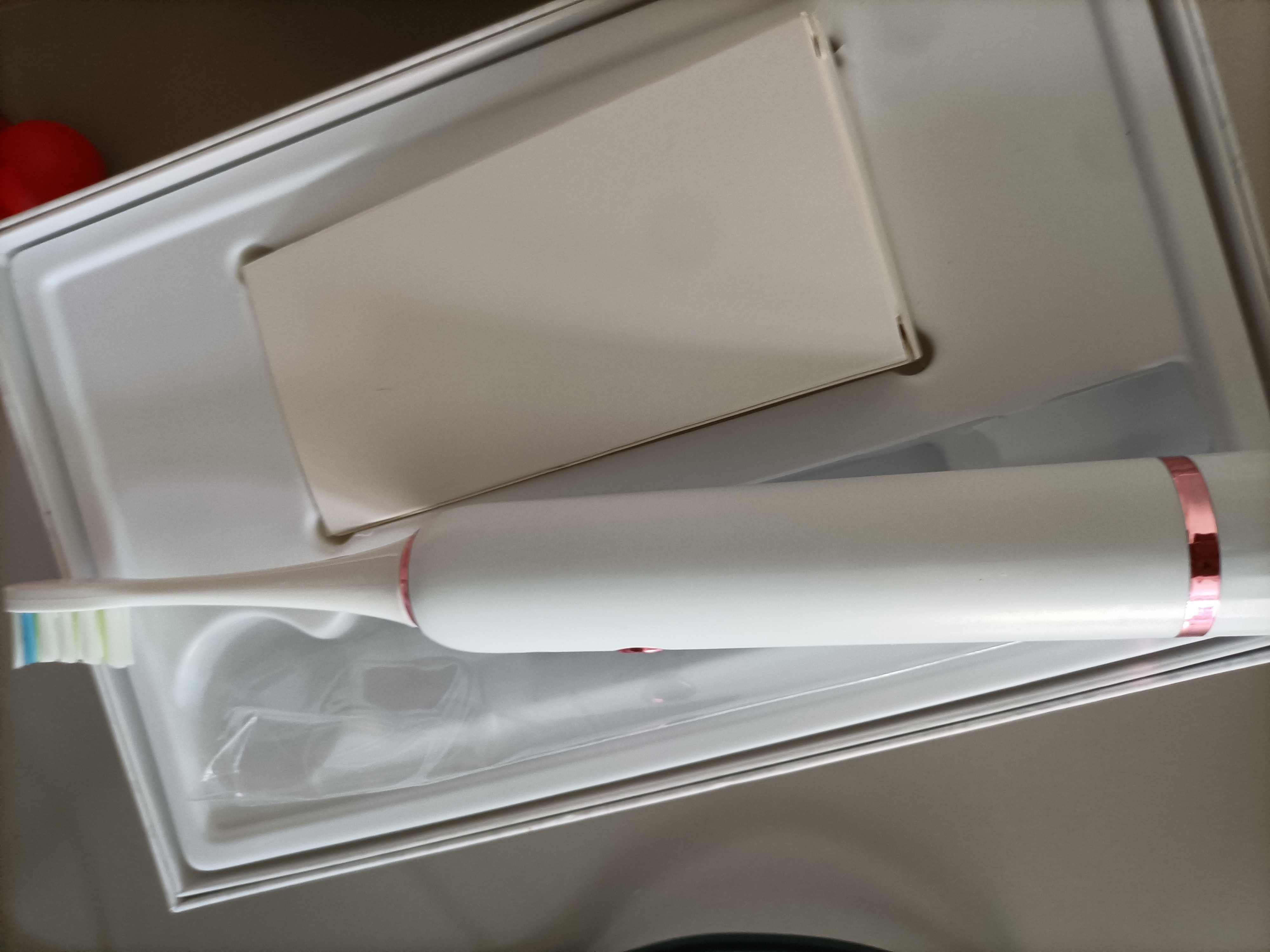 博皓（prooral）声波电动牙刷护龈压感提醒 自动牙刷成人充电式 情侣款 生日礼物T33 白色 实拍图
