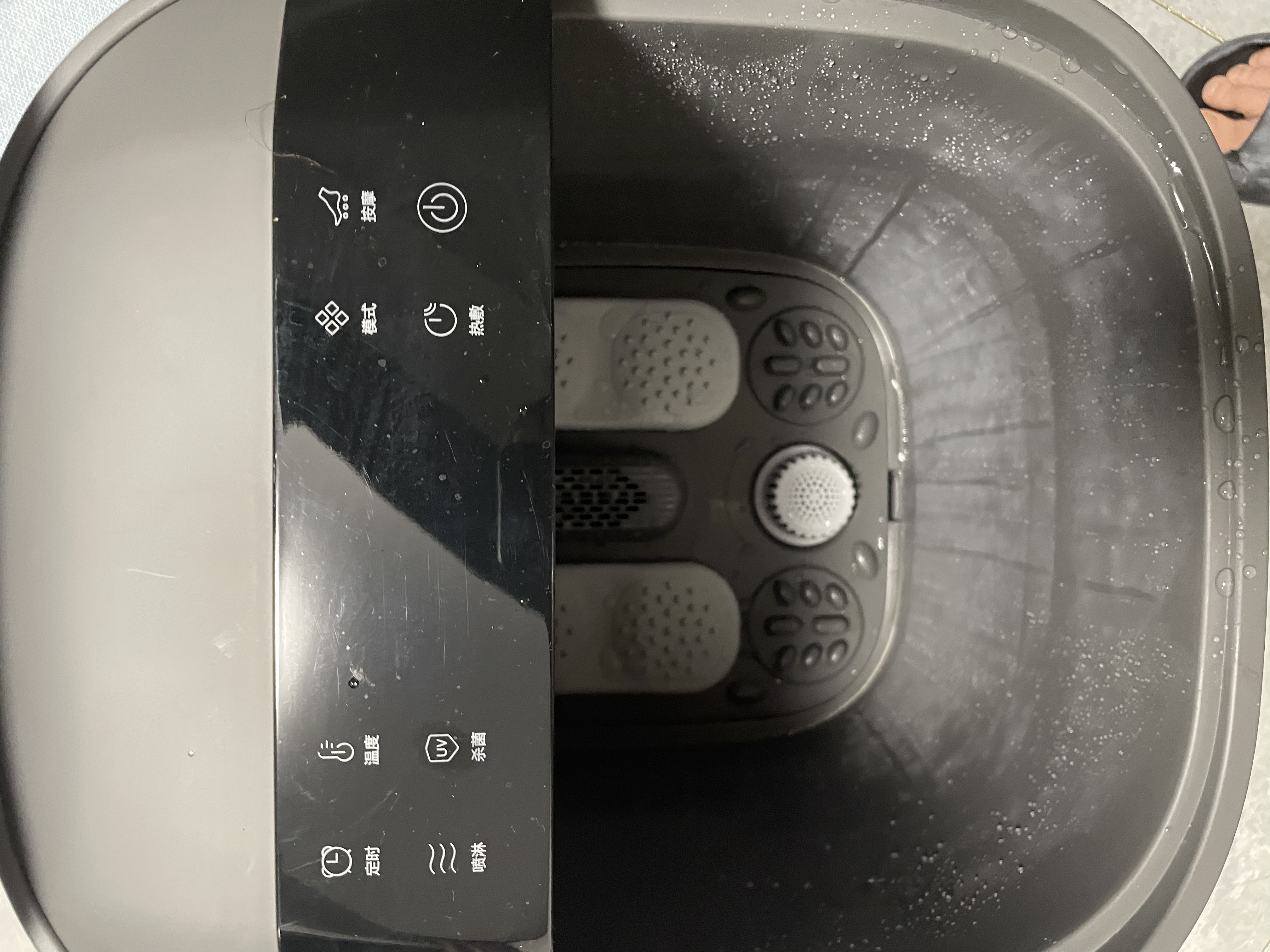海尔（Haier）泡脚桶杀菌足浴盆石墨烯加热暖膝暖宫自动按摩保暖洗脚盆喷淋足浴桶毕业礼物送老师HQY-J852H Pro 实拍图
