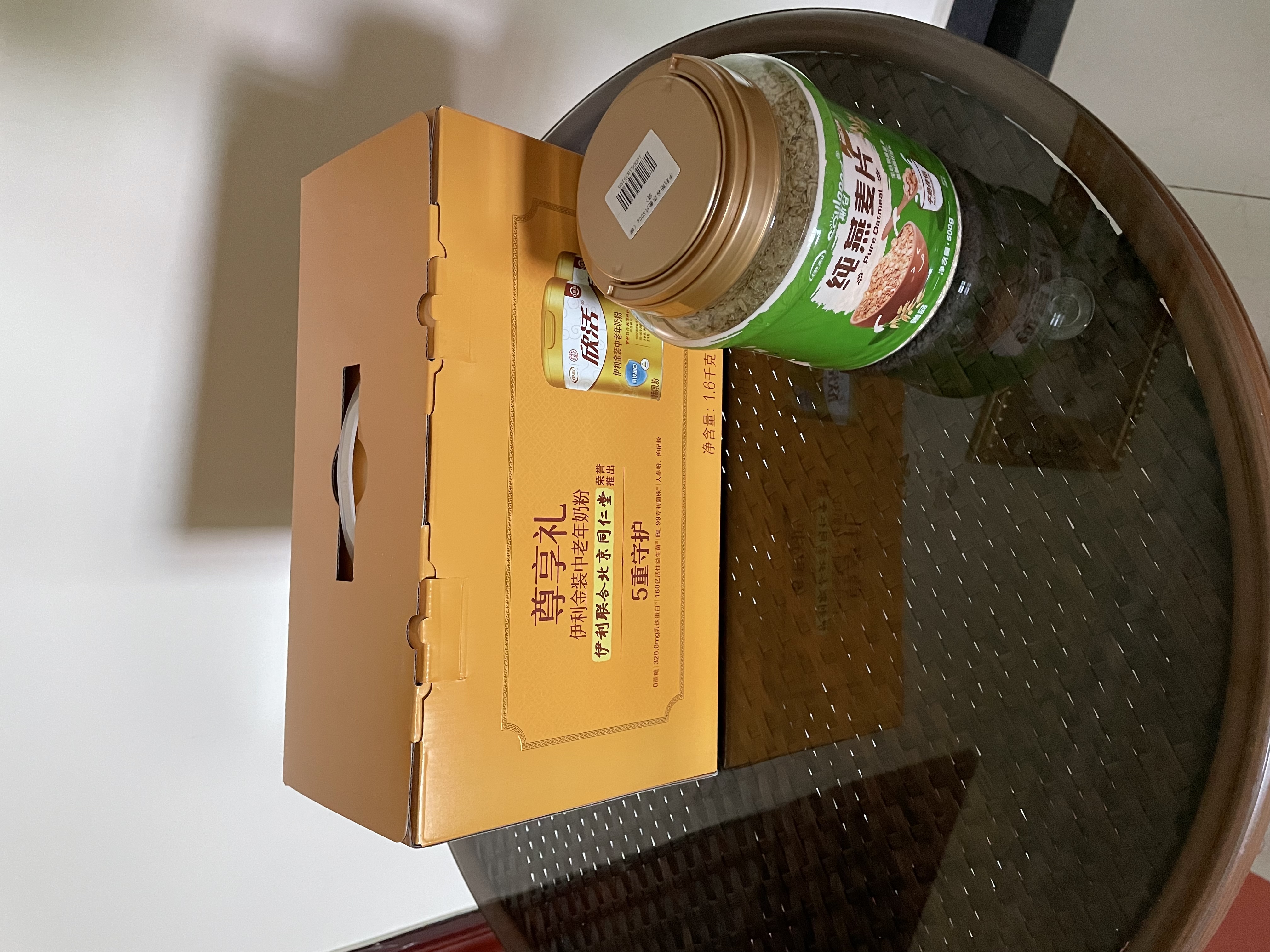 伊利斯谷纯燕麦片 送礼 早餐 全谷物食品其他奶粉高膳食纤维 桶装500g 实拍图