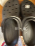 卡骆驰（CROCS）经典洞洞鞋轻便百搭女沙滩鞋包头拖鞋男鞋|10001 黑色-001(含智必星) 45 (290mm) 实拍图