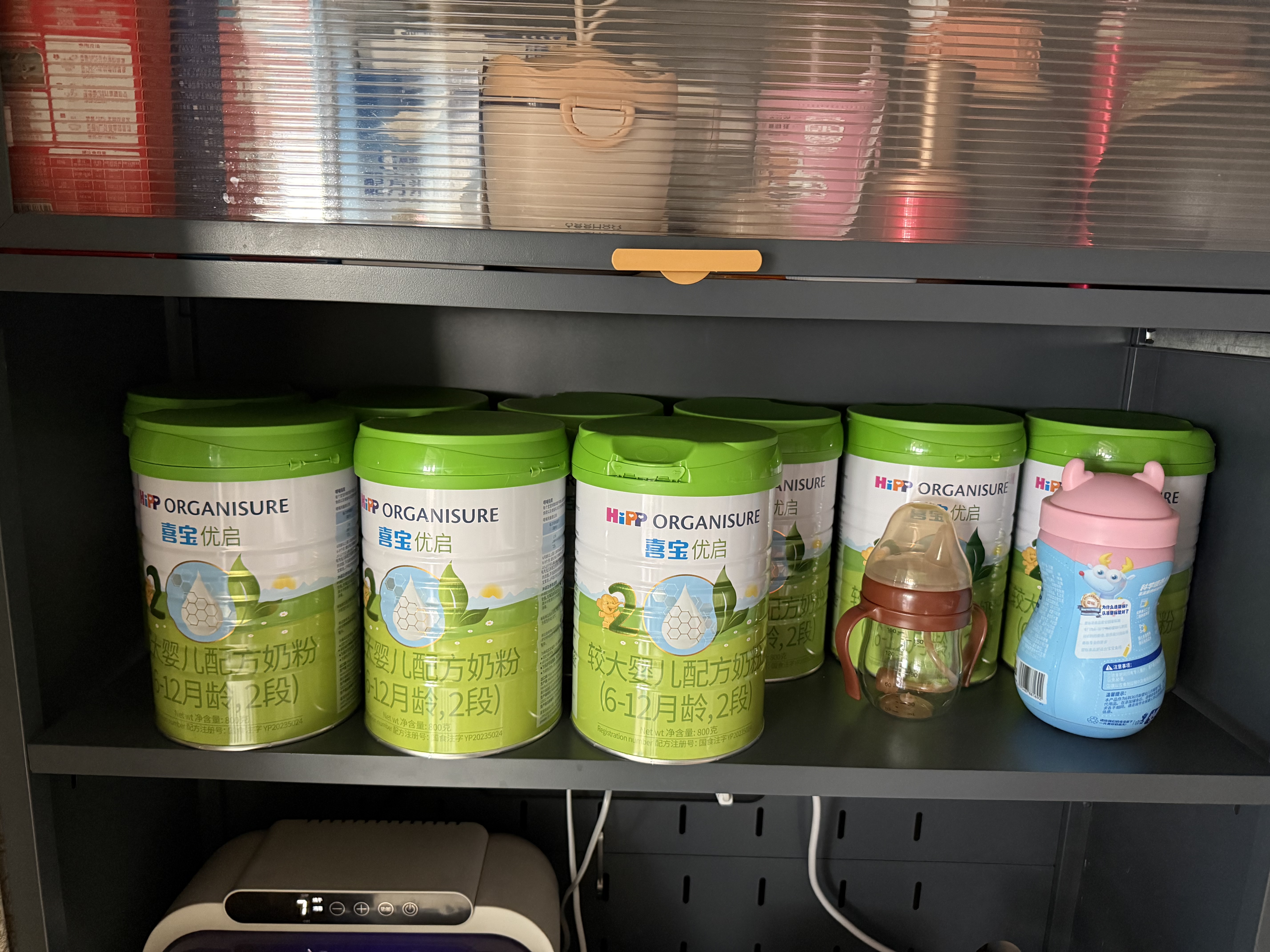 喜宝优启幼儿配方奶粉800g牛奶粉德国进口新国标有机奶粉官方正品 优启2段 800g 6罐 实拍图
