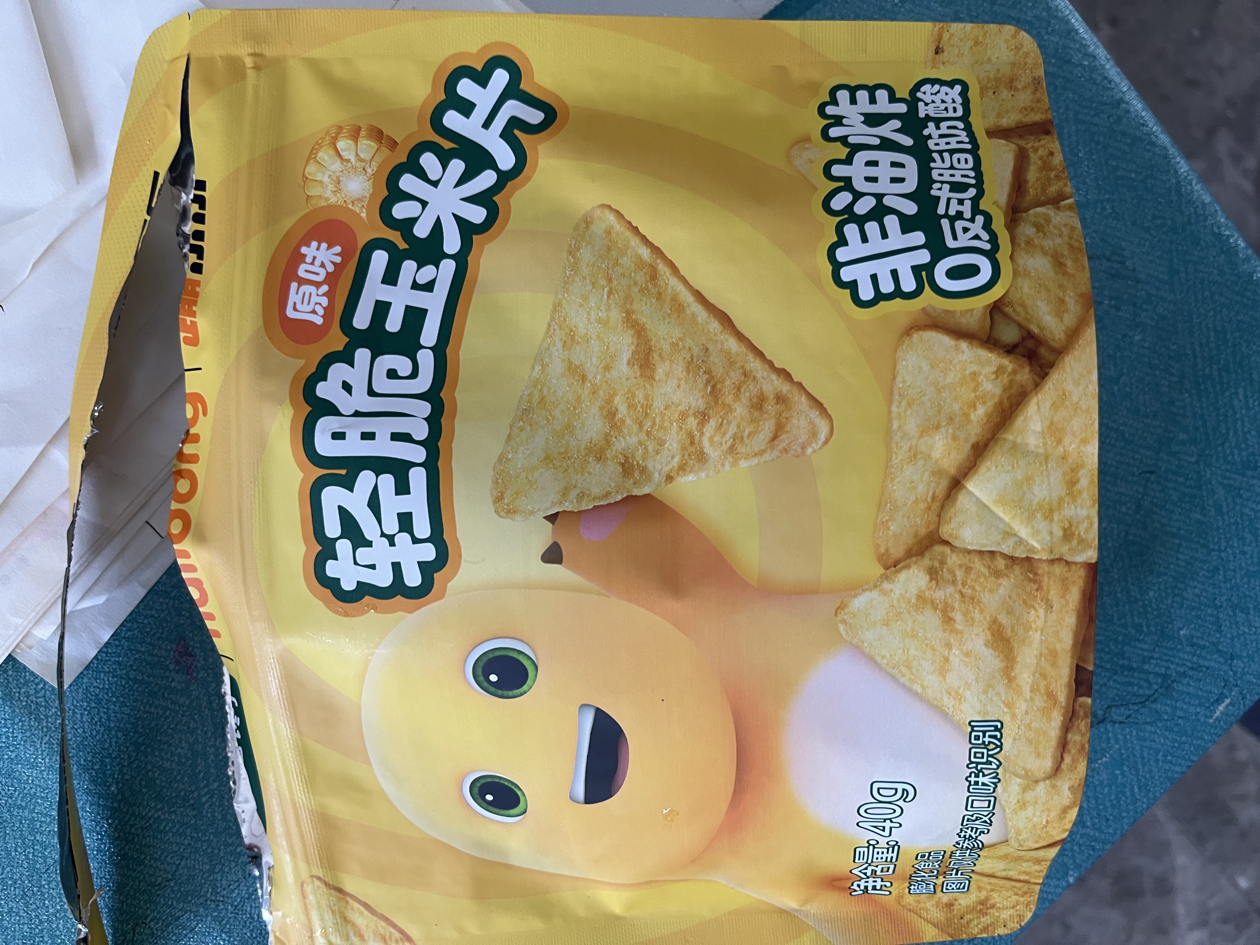 宝宝馋了奶龙IP联名轻脆玉米片原味40g儿童零食送3岁以上宝宝婴儿辅食谱 实拍图