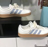 adidas「T头鞋」VL COURT 2.0复古休闲板鞋德训鞋阿迪达斯轻运动   汉玉白/蓝色/金色 (推荐女生买小半码)   38.5 实拍图