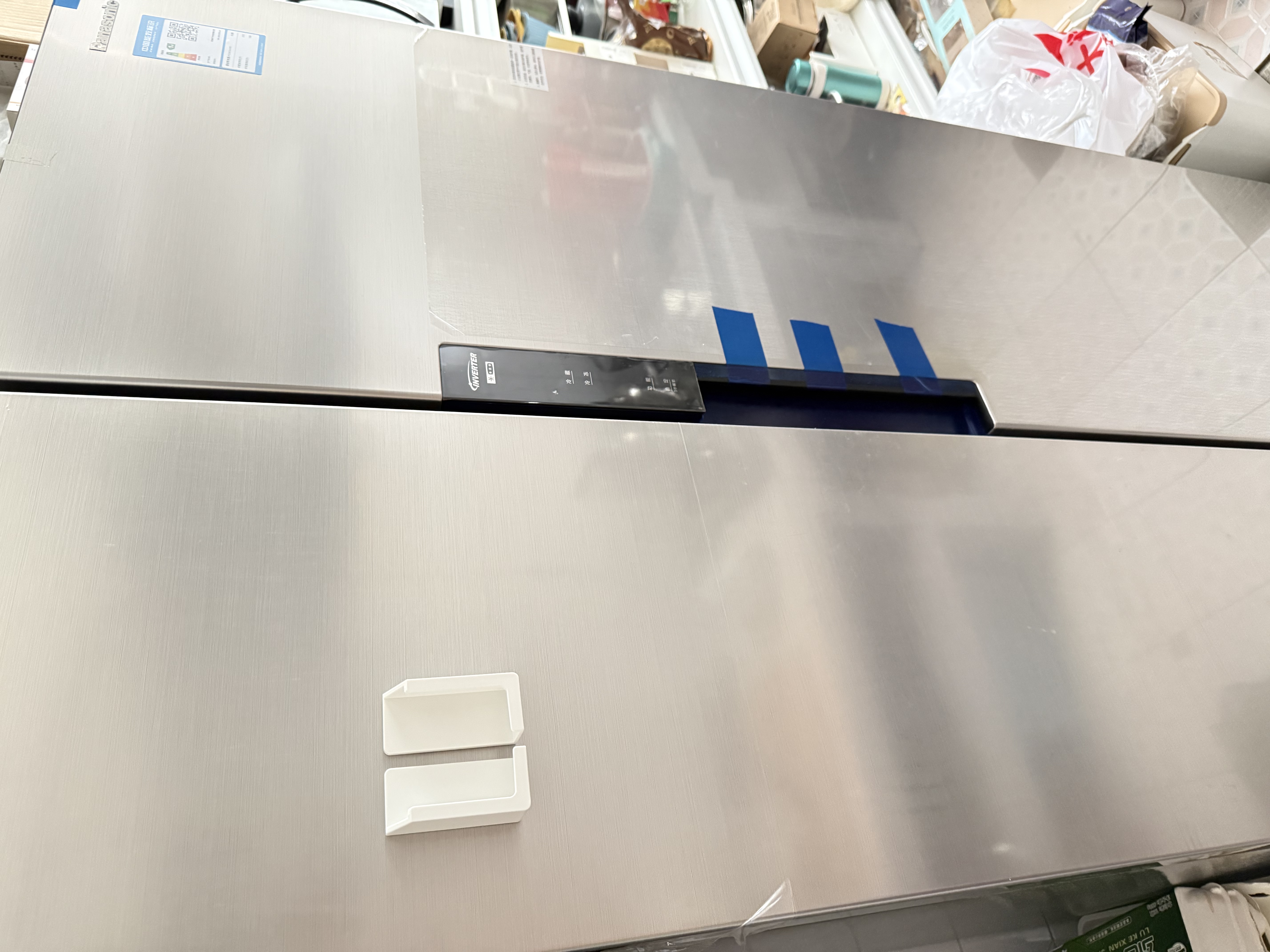 松下（Panasonic）大白鲸505L对开门冰箱超大容量家用一级能效风冷无霜节能大冷冻以旧换新NR-EB51SPA-S【国家补贴】 实拍图