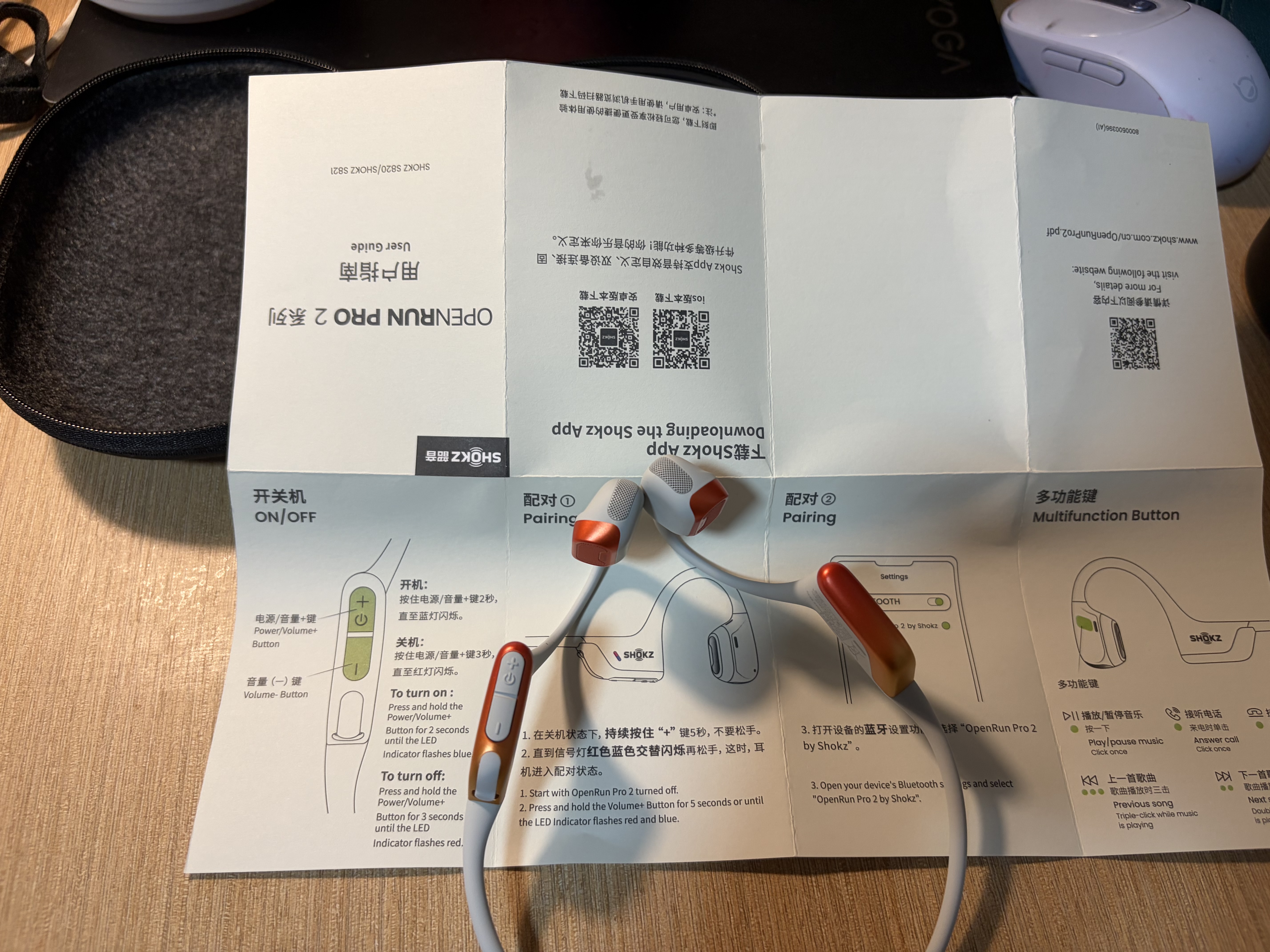 韶音（SHOKZ）OpenRun Pro 2骨传导蓝牙耳机开放式耳机蓝牙不入耳蓝牙耳机运动跑步适用苹果华为 【爆款推荐】基普乔格定制配色 实拍图