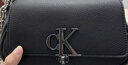 Calvin Klein休闲通勤单肩包礼物链条包包金属字母旋扣翻盖CK女包斜挎马鞍包 实拍图