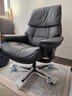 思特莱斯（Stressless）【店铺热销】挪威进口办公椅真皮老板椅北欧轻奢人体工学椅红宝石 办公椅--巴帝克皮--黑色 实拍图