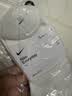 耐克NIKE男女袜子 吸汗透气运动袜 短袜三双装SX7677-100白 M 实拍图