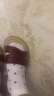 红蜻蜓妈妈凉鞋女26夏季牛皮软底防滑不累脚中老年凉鞋WJK24842P 红色40 实拍图