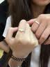 珍尚银【中国黄金】纯银情侣戒指一对男女对戒婚戒生日礼物送女友老婆 实拍图