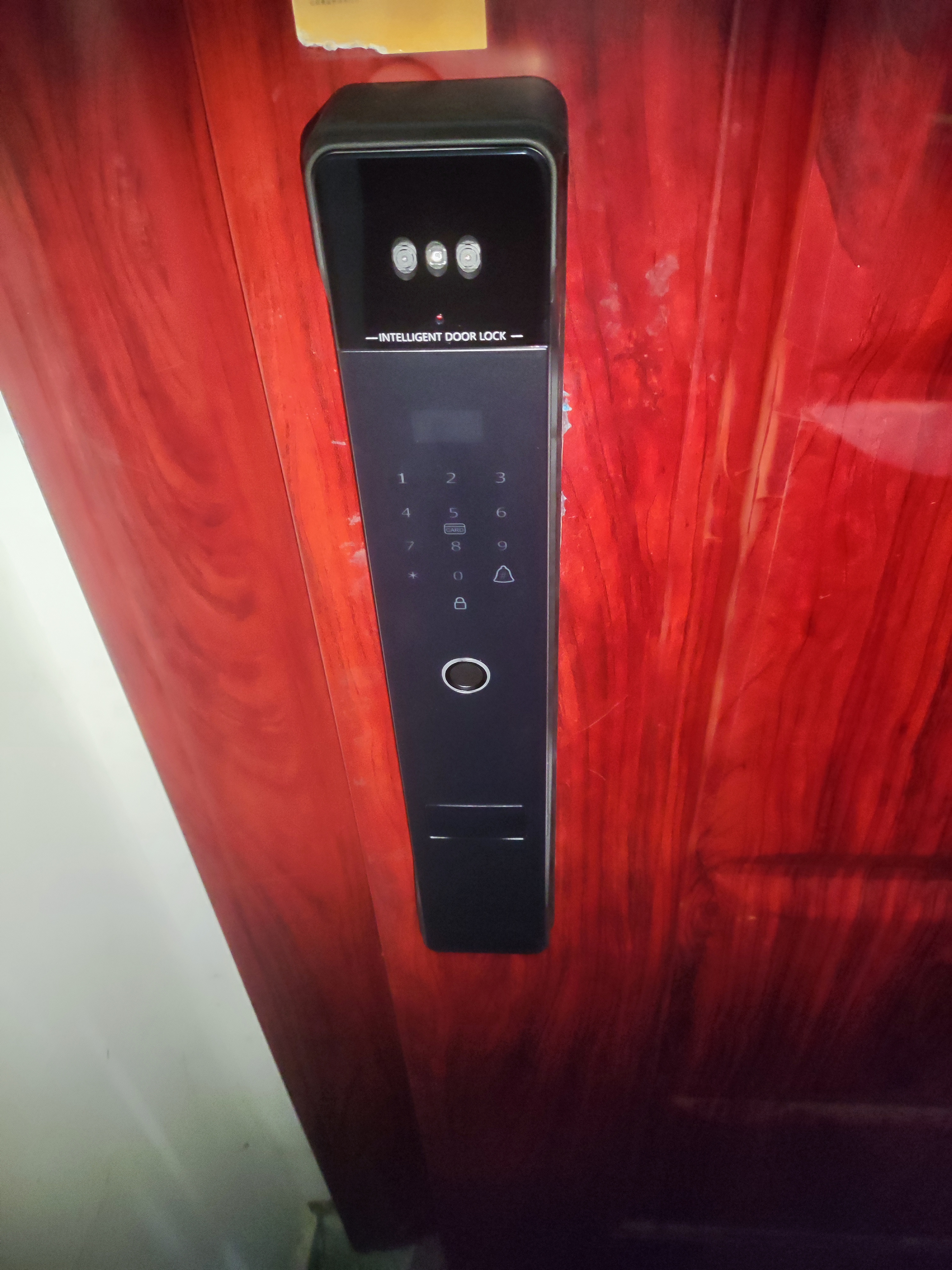 英典R8智能门锁3D人脸识别指纹锁电子锁入户门密码锁上门安装京东自营 实拍图