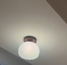 大观园过道灯北欧温馨轻奢氛围灯具实木入户玄关吸顶灯中古风走廊灯O271 3059-胡桃木色-G9-7W-棉花暗装款-三色 实拍图