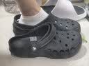 卡骆驰（CROCS）贝雅洞洞鞋男鞋女鞋轻便耐磨一脚蹬拖鞋休闲鞋百搭花园鞋|10126 黑色-001(含智必星) 41 /42(260mm) 实拍图