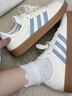 adidas「T头鞋」VL COURT 2.0复古休闲板鞋德训鞋阿迪达斯轻运动   汉玉白/蓝色/金色 (推荐女生买小半码)   36.5 实拍图