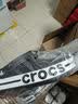 卡骆驰（CROCS）【采销直播】贝雅卡骆班洞洞鞋轻便耐磨一脚蹬休闲鞋|205089 白/深蓝-126 37 /38(230mm) 实拍图