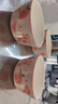 陶瓷新款可爱釉下彩高颜值ins风饭碗陶瓷餐具家用陶瓷饭碗 4.5英寸清新水果碗3只装【花色随机】 实拍图