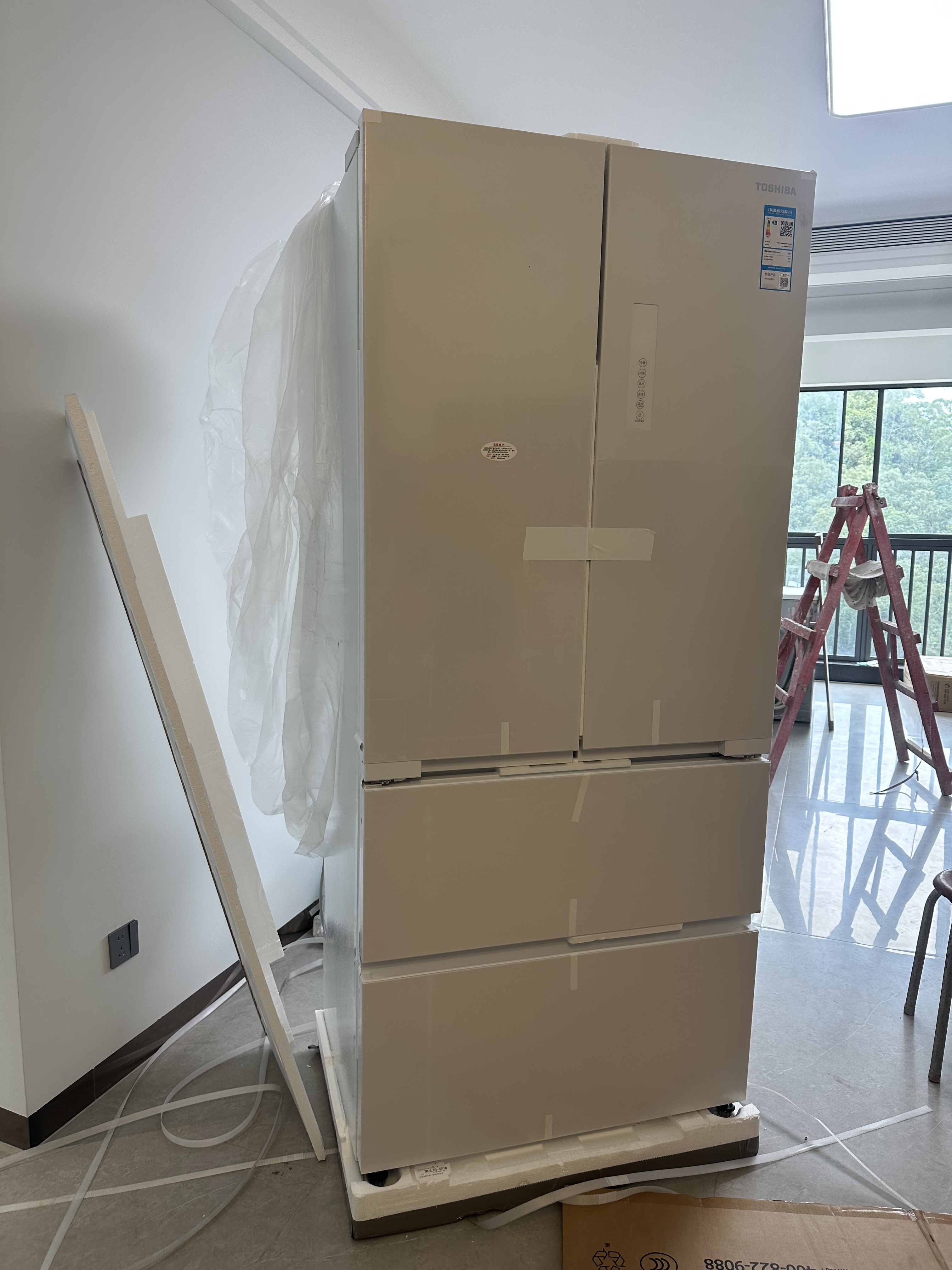 东芝（TOSHIBA）白珍珠520L法式多门546冰箱超薄零嵌入式双系统大容量家用变频节能GR-RF546WI-PM171换新 实拍图