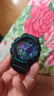 卡西欧（CASIO）G-SHOCK 海洋之心潮流炫色运动双显男表 霓彩武士 GA-100BL-1ADR 实拍图