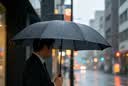 京东京造黑武士雨伞自动折叠伞便携遮阳男士晴雨两用大号八骨23寸105cm 实拍图