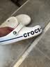卡骆驰（CROCS）贝雅卡骆班洞洞鞋|205089 白/深蓝-126   39 (240mm)   实拍图