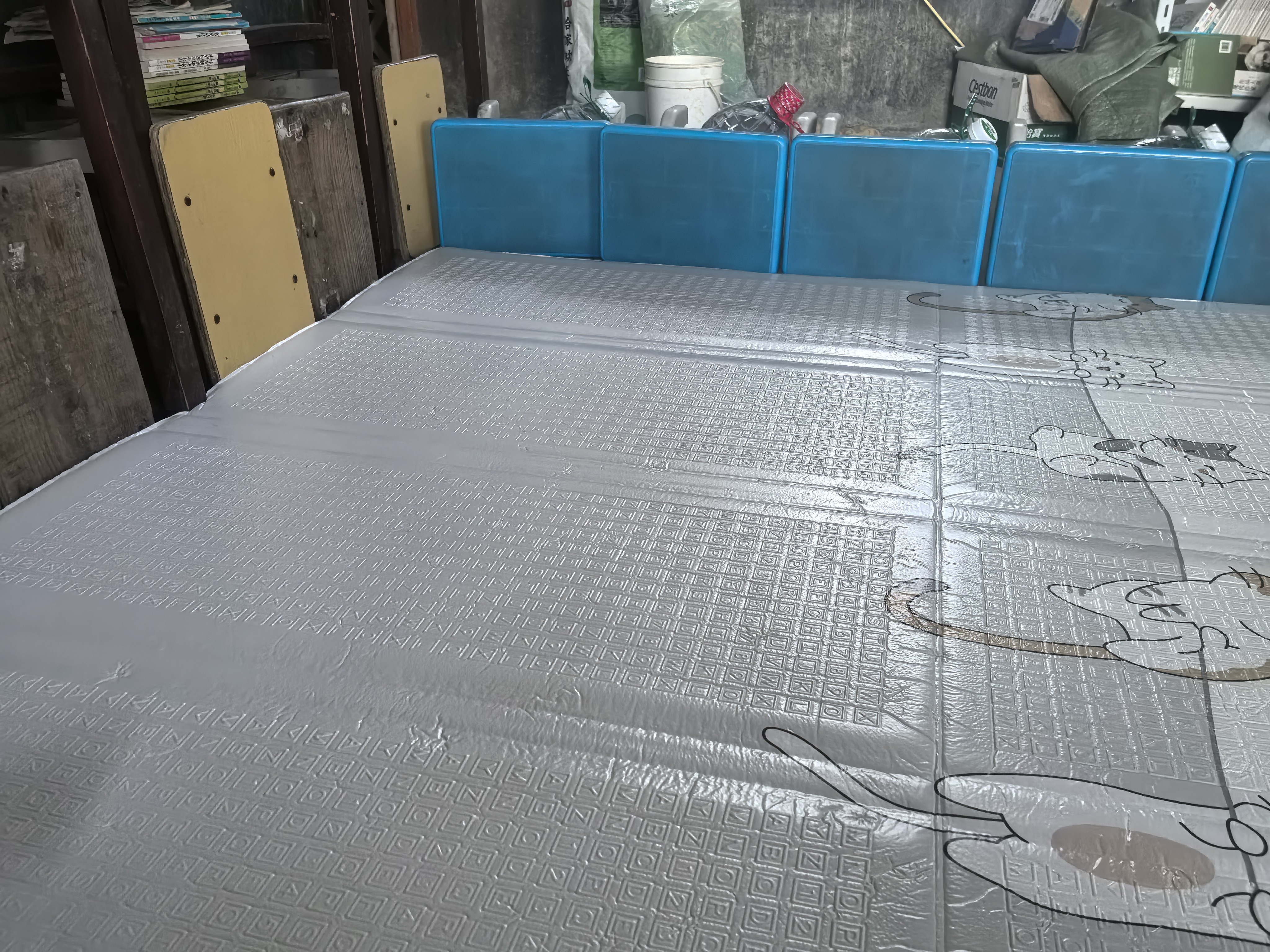 贝博氏babybox爬爬垫婴儿宝宝爬行垫抗菌XPE加厚可折叠地垫180*200*2cm 实拍图