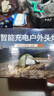 曼戈途 超长续航变焦充电超强亮远射白光紫光户外头戴式蝎子夜钓鱼头灯 电显感应白光【双锂电池】 实拍图