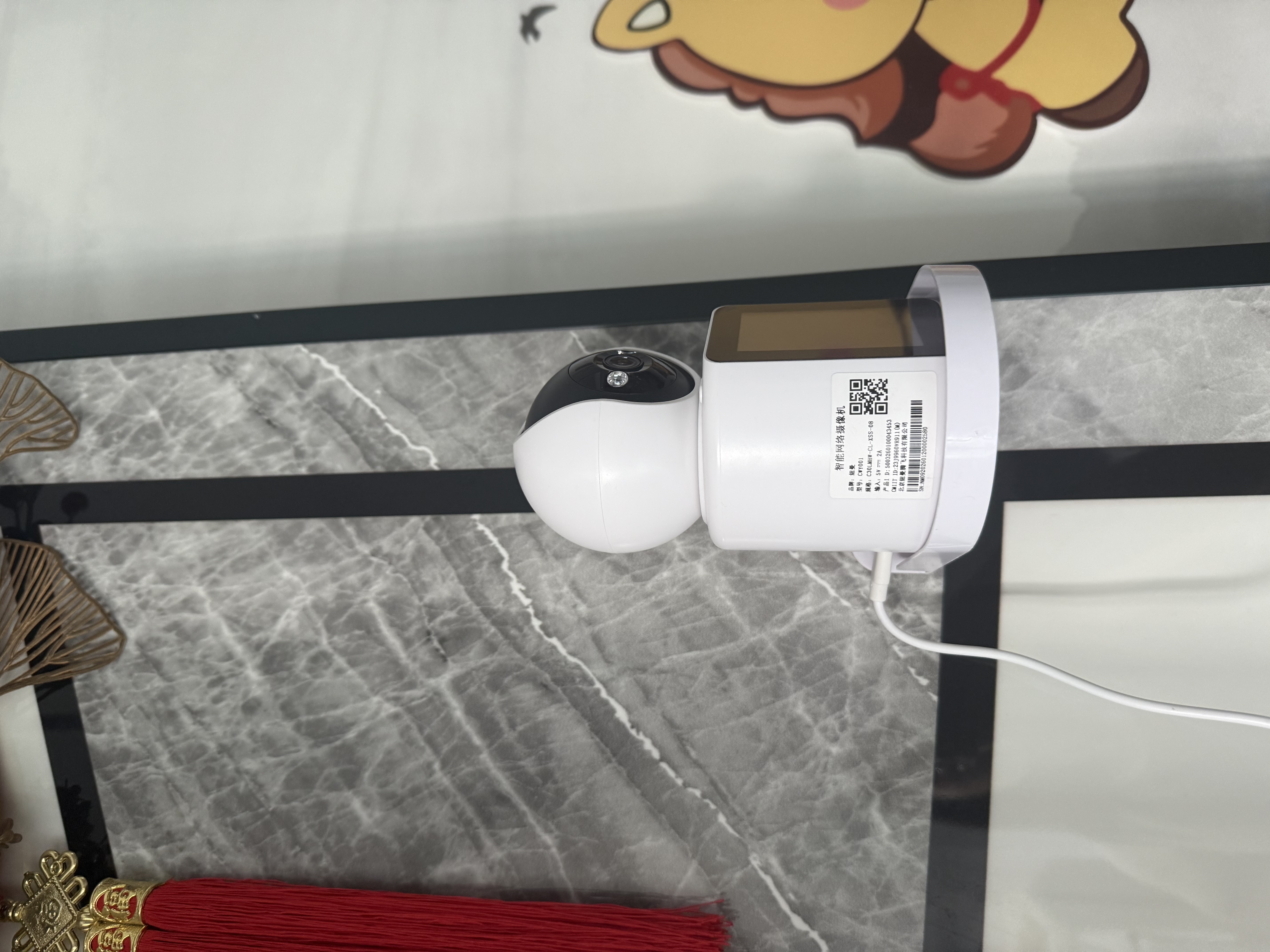 纽曼无线AI摄像头家用室内家庭高清800万像素双向视频通话手机远程监控器360度无死角带夜视全景语音 实拍图