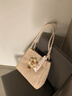 viney新款编织包包女包大容量托特包高级感生日礼物高级感送女友老婆 【米白】高档轻奢单肩草编包 洋气通勤休闲品牌手提包 实拍图