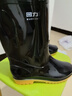 回力雨鞋男高筒户外雨天防水防滑胶鞋耐磨钓鱼洗车雨靴套鞋827黑中42 实拍图