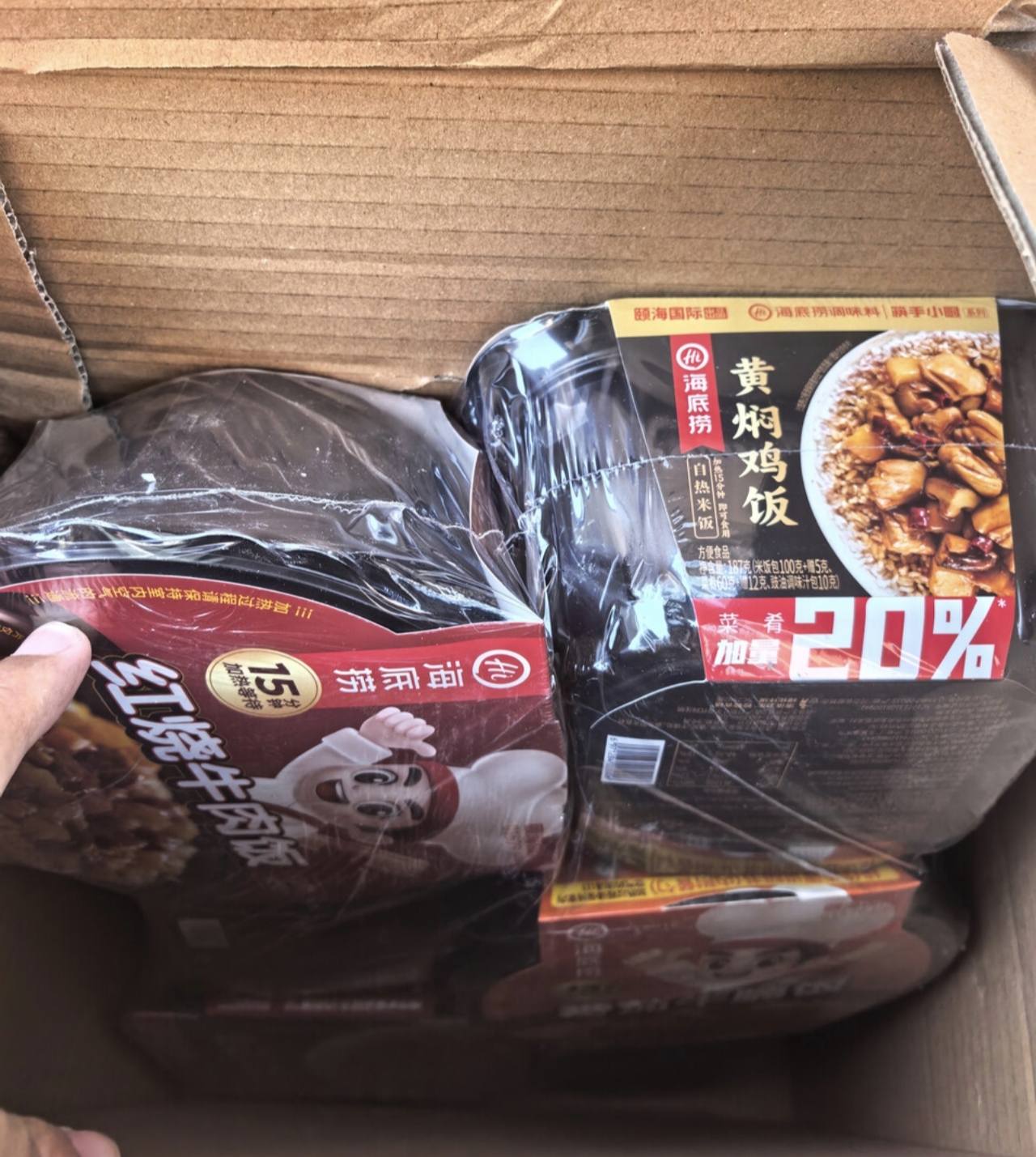 海底捞自热米饭 多口味煲仔饭大分量组合装 6口味6盒装1209g 实拍图