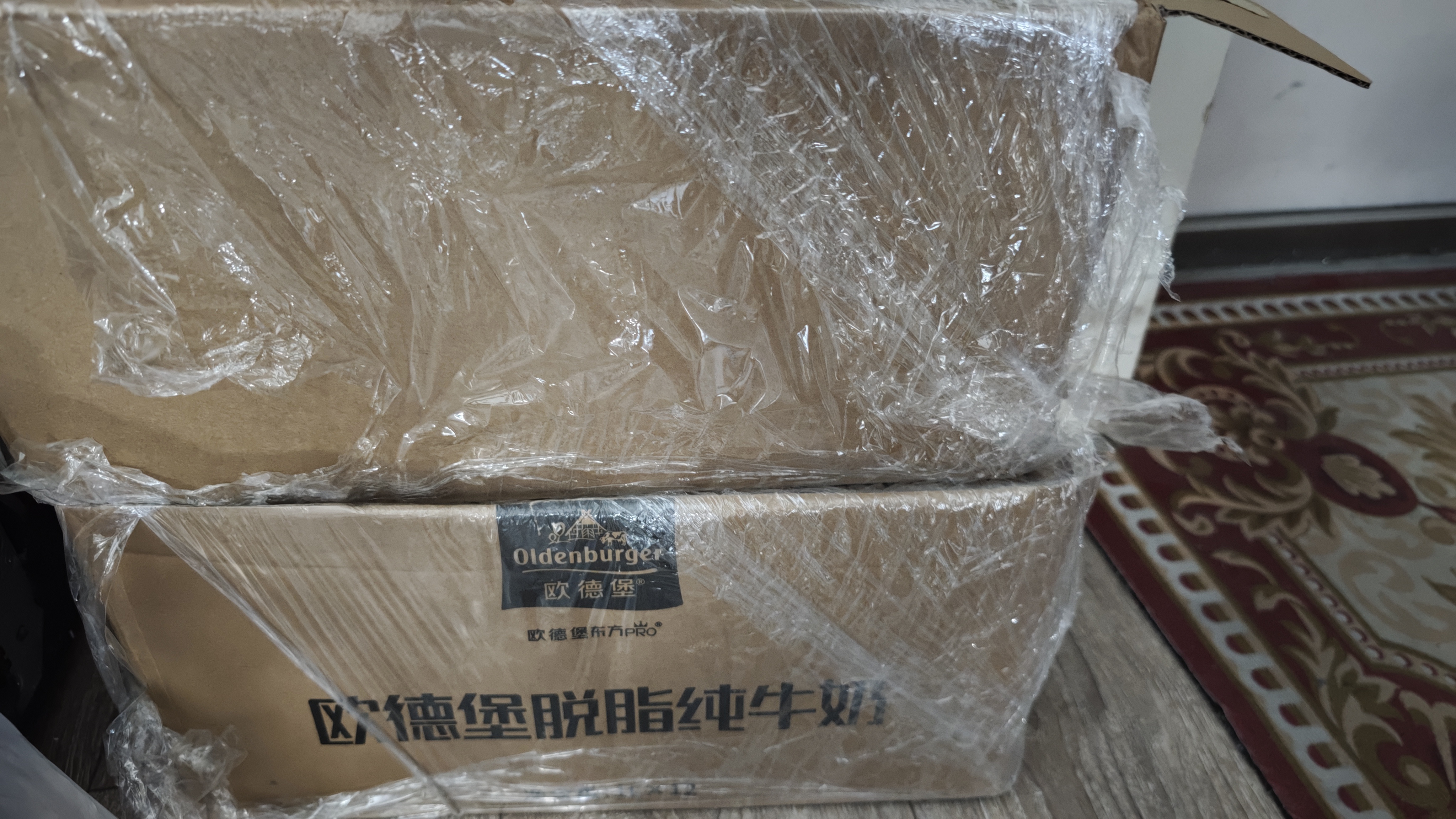 欧德堡（Oldenburger）3.4g蛋白脱脂纯牛奶1L*12盒 家庭/学生/老人用奶 早餐奶 性价款 实拍图
