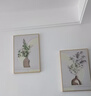 猫九酱现代简约餐厅装饰画奶油风餐桌背景墙挂画轻奢高级感饭厅组合壁画 实拍图