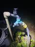 汉轩自动洒水器360度旋转喷淋喷头园林绿化菜地草坪灌溉降温浇水神器 自动浇水器+2个4分接口+奶嘴 实拍图