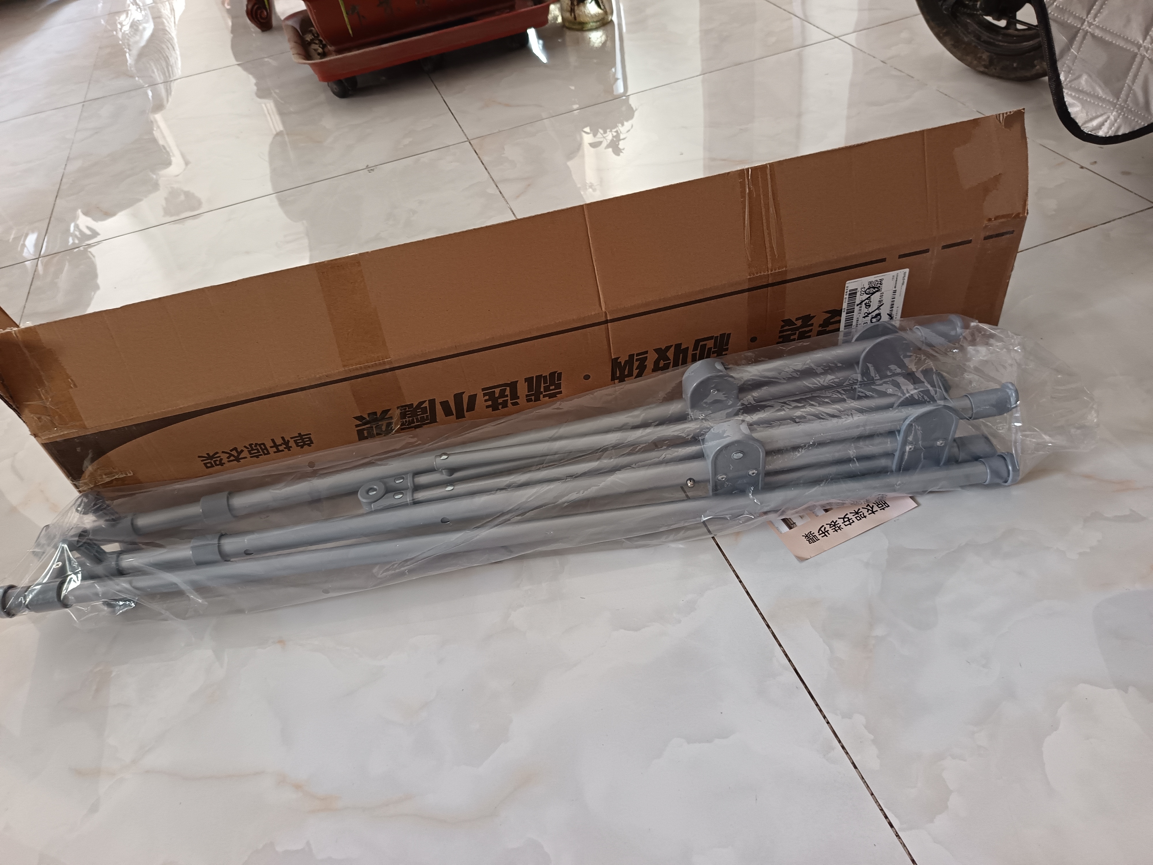 枫尚晾衣架落地式室内简易衣架可折叠小型便携式单杆式阳台专用不占地 实拍图